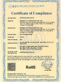 Certificate of product complience